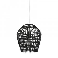 Hanglamp Scarperio rotan zwart