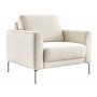 Fauteuil Moscato HR-schuim zitting Bull naturel 