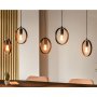 Hanglamp Girare zwart metaal 5-lichts