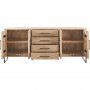 dressoir Piastra in mangohout naturel 78 x 188 x 40 cm