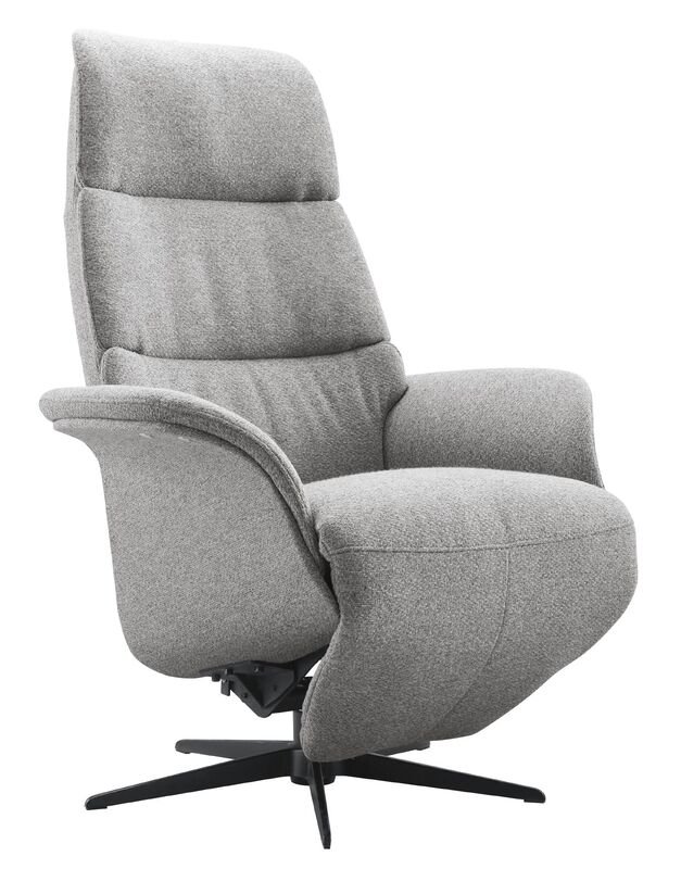 Relaxfauteuil Piuro HR-schuim zitting zinc