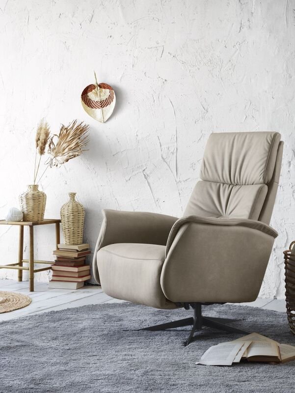 Relaxfauteuil Initio HR-schuim zitting taupe