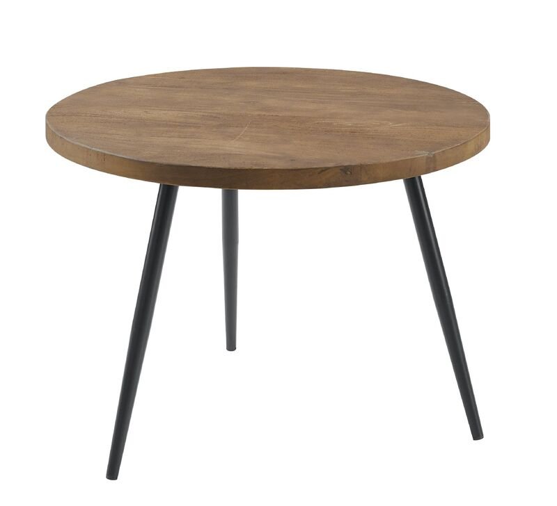 Bijzettafel Fidanza mango brown, Ø60 cm