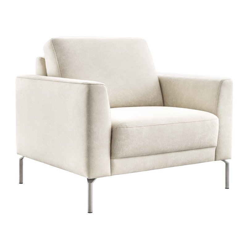 Fauteuil Moscato HR-schuim zitting Bull naturel 