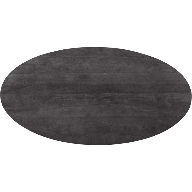 Eettafel Piastra ovaal 230x115 mango zwart